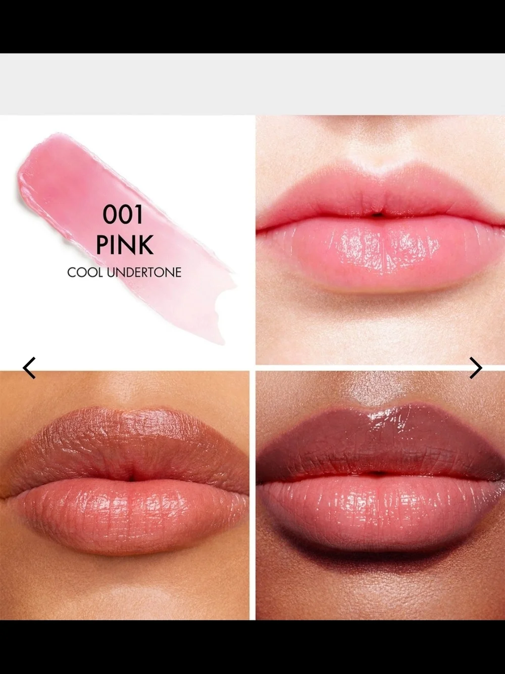 Dior Lip Glow Hydrating Balm — 001 Soft Pink
